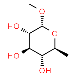 ChemSpider 2D Image | Methyl 6-deoxy-alpha-L-glucopyranoside | C7H14O5