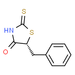 ChemSpider 2D Image | (5R)-5-Benzyl-2-thioxo-1,3-thiazolidin-4-one | C10H9NOS2