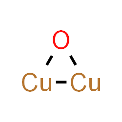 ChemSpider 2D Image | 1-oxa-2$l^{2},3$l^{2}-dicupracyclopropane | Cu2O