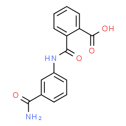 ChemSpider 2D Image | 2-[(3-Carbamoylphenyl)carbamoyl]benzoic acid | C15H12N2O4