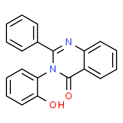 ChemSpider 2D Image | 3-(2-Hydroxyphenyl)-2-phenyl-4(3H)-quinazolinone | C20H14N2O2