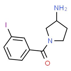 ChemSpider 2D Image | (3-Amino-1-pyrrolidinyl)(3-iodophenyl)methanone | C11H13IN2O