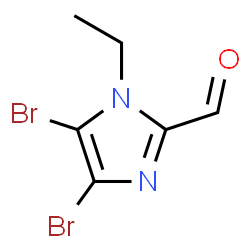 ChemSpider 2D Image | 4,5-Dibromo-1-ethyl-1H-imidazole-2-carbaldehyde | C6H6Br2N2O