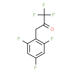 ChemSpider 2D Image | 1,1,1-Trifluoro-3-(2,4,6-trifluorophenyl)acetone | C9H4F6O