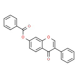 ChemSpider 2D Image | 4-Oxo-3-phenyl-4H-chromen-7-yl benzoate | C22H14O4