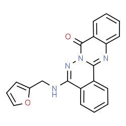 ChemSpider 2D Image | 5-[(2-Furylmethyl)amino]-8H-phthalazino[1,2-b]quinazolin-8-one | C20H14N4O2