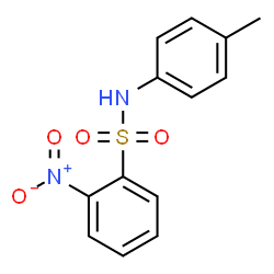 ChemSpider 2D Image | N-(4-Methylphenyl)-2-nitrobenzenesulfonamide | C13H12N2O4S