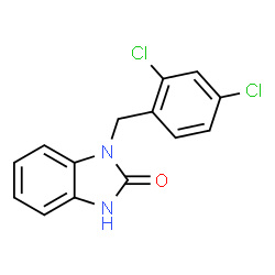 ChemSpider 2D Image | 1-(2,4-Dichlorobenzyl)-1,3-dihydro-2H-benzimidazol-2-one | C14H10Cl2N2O