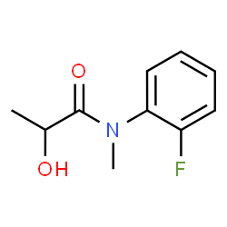 ChemSpider 2D Image | N-(2-Fluorophenyl)-2-hydroxy-N-methylpropionamide | C10H12FNO2