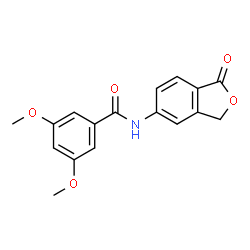 ChemSpider 2D Image | 3,5-Dimethoxy-N-(1-oxo-1,3-dihydro-2-benzofuran-5-yl)benzamide | C17H15NO5