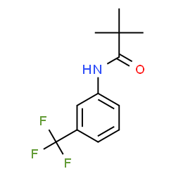 ChemSpider 2D Image | 2,2-DIMETHYL-3'-(TRIFLUOROMETHYL)PROPIONANILIDE | C12H14F3NO