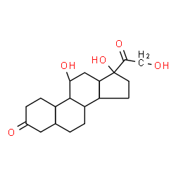 ChemSpider 2D Image | (5beta,8alpha,11beta,13alpha,14beta,17alpha)-11,17,21-Trihydroxypregnane-3,20-dione | C21H32O5
