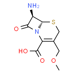 ChemSpider 2D Image | (6S,7R)-7-Ammonio-3-(methoxymethyl)-8-oxo-5-thia-1-azabicyclo[4.2.0]oct-2-ene-2-carboxylate | C9H12N2O4S