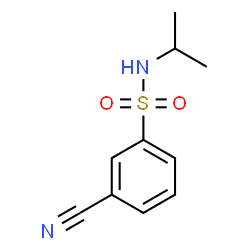 ChemSpider 2D Image | 3-Cyano-N-isopropylbenzenesulfonamide | C10H12N2O2S