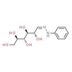 ChemSpider 2D Image | (2R,3R,4S,5S,6Z)-6-(Phenylhydrazono)-1,2,3,4,5-hexanepentol (non-preferred name) | C12H18N2O5