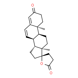 ChemSpider 2D Image | (8S,9S,10S,13R,14R,17S)-10,13-Dimethyl-1,8,9,10,11,12,13,14,15,16-decahydro-3'H-spiro[cyclopenta[a]phenanthrene-17,2'-furan]-3,5'(2H,4'H)-dione | C22H28O3
