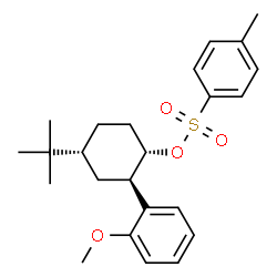 ChemSpider 2D Image | (1S,2R,4R)-2-(2-Methoxyphenyl)-4-(2-methyl-2-propanyl)cyclohexyl 4-methylbenzenesulfonate | C24H32O4S