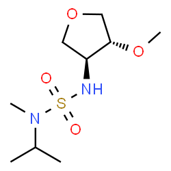 ChemSpider 2D Image | N-Isopropyl-N'-[(3S,4R)-4-methoxytetrahydro-3-furanyl]-N-methylsulfuric diamide | C9H20N2O4S
