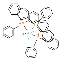 ChemSpider 2D Image | Dichloro[tris(triphenylphosphine)]ruthenium | C54H45Cl2P3Ru