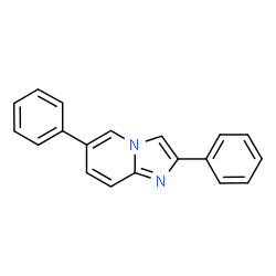 ChemSpider 2D Image | 2,6-Diphenylimidazo[1,2-a]pyridine | C19H14N2