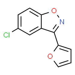 ChemSpider 2D Image | 5-Chloro-3-(2-furyl)-1,2-benzoxazole | C11H6ClNO2