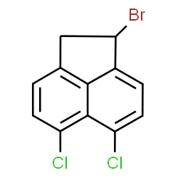 ChemSpider 2D Image | 1-Bromo-5,6-dichloro-1,2-dihydroacenaphthylene | C12H7BrCl2