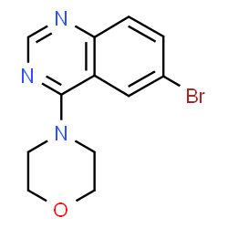 ChemSpider 2D Image | 4-(6-bromoquinazolin-4-yl)morpholine | C12H12BrN3O