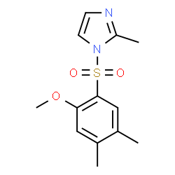ChemSpider 2D Image | 1-[(2-Methoxy-4,5-dimethylphenyl)sulfonyl]-2-methyl-1H-imidazole | C13H16N2O3S