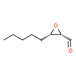 ChemSpider 2D Image | (2S,3S)-3-Pentyl-2-oxiranecarbaldehyde | C8H14O2