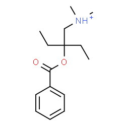 ChemSpider 2D Image | 2-(Benzoyloxy)-2-ethyl-N,N-dimethyl-1-butanaminium | C15H24NO2