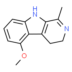 ChemSpider 2D Image | 5-Methoxy-1-methyl-4,9-dihydro-3H-beta-carboline | C13H14N2O