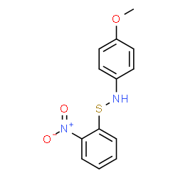 ChemSpider 2D Image | 4-Methoxy-N-[(2-nitrophenyl)sulfanyl]aniline | C13H12N2O3S