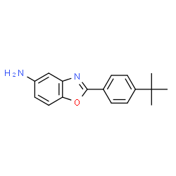 ChemSpider 2D Image | 2-(4-tert-butylphenyl)-1,3-benzoxazol-5-amine | C17H18N2O