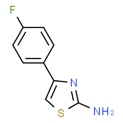 ChemSpider 2D Image | 4-(4-fluorophenyl)thiazol-2-amine | C9H7FN2S