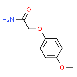 ChemSpider 2D Image | 2-(4-Methoxyphenoxy)acetamide | C9H11NO3