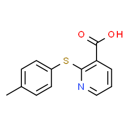 ChemSpider 2D Image | 2-[(4-methylphenyl)thio]nicotinic acid | C13H11NO2S