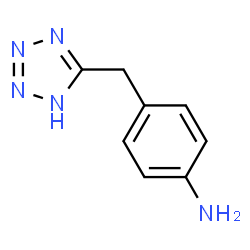 ChemSpider 2D Image | 4-(1H-Tetrazol-5-ylmethyl)aniline | C8H9N5