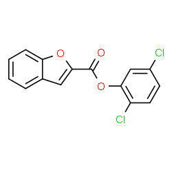 ChemSpider 2D Image | 2,5-Dichlorophenyl 1-benzofuran-2-carboxylate | C15H8Cl2O3