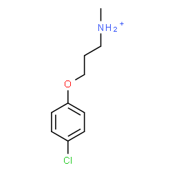 ChemSpider 2D Image | 3-(4-Chlorophenoxy)-N-methyl-1-propanaminium | C10H15ClNO