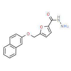 ChemSpider 2D Image | 5-[(2-Naphthyloxy)methyl]-2-furohydrazide | C16H14N2O3