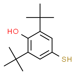 ChemSpider 2D Image | 2,6-Di-tert-butyl-4-mercaptophenol | C14H22OS