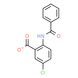ChemSpider 2D Image | 2-(Benzoylamino)-5-chlorobenzoate | C14H9ClNO3