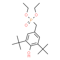 ChemSpider 2D Image | Diethyl 3,5-Di-tert-butyl-4-hydroxybenzylphosphonate | C19H33O4P