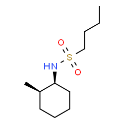 ChemSpider 2D Image | N-[(1S,2R)-2-Methylcyclohexyl]-1-butanesulfonamide | C11H23NO2S