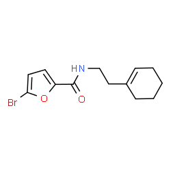 ChemSpider 2D Image | 5-Bromo-N-[2-(1-cyclohexen-1-yl)ethyl]-2-furamide | C13H16BrNO2