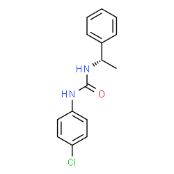 ChemSpider 2D Image | 1-(4-Chlorophenyl)-3-[(1S)-1-phenylethyl]urea | C15H15ClN2O