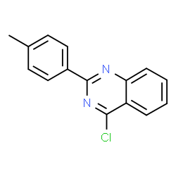 ChemSpider 2D Image | 4-Chloro-2-(p-tolyl)quinazoline | C15H11ClN2