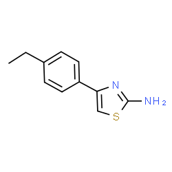 ChemSpider 2D Image | 4-(4-ethylphenyl)thiazol-2-amine | C11H12N2S