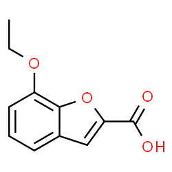 ChemSpider 2D Image | 7-Ethoxybenzofuran-2-carboxylic acid | C11H10O4