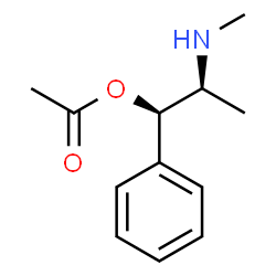 ChemSpider 2D Image | (1R,2S)-2-(Methylamino)-1-phenylpropyl acetate | C12H17NO2